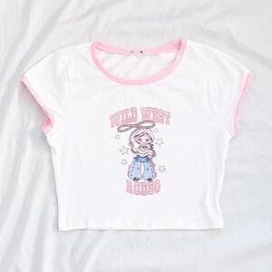 Princess Polly Wild West Cowgirl Baby Tee Ladies Size 2